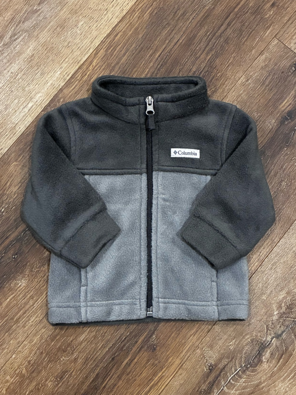 Columbia Gray Fleece Jacket Coat Baby Winter Outerwear Snow Gear Warm 3-6m